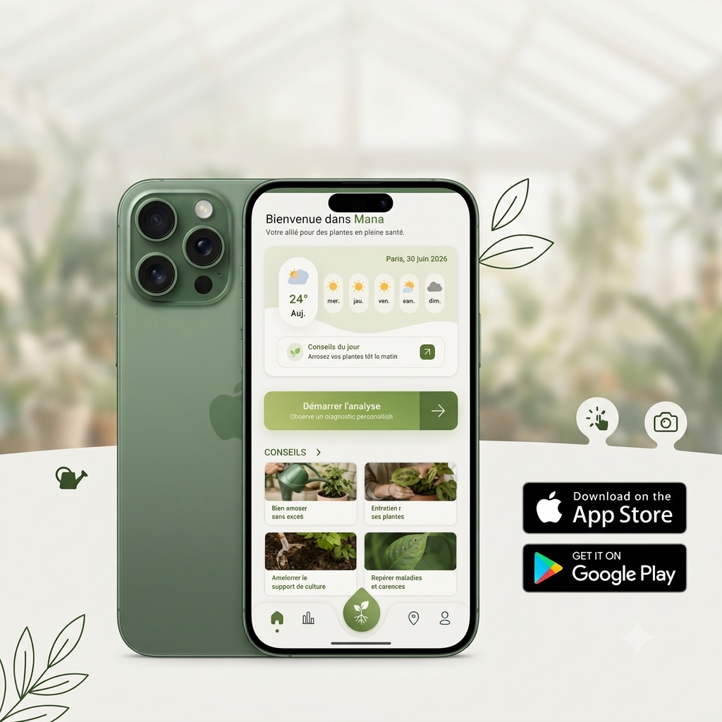 Application Mana — diagnostic de plante par photo