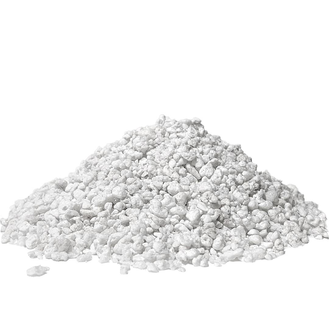 Granules de perlite blanches et légères pour aération des substrats